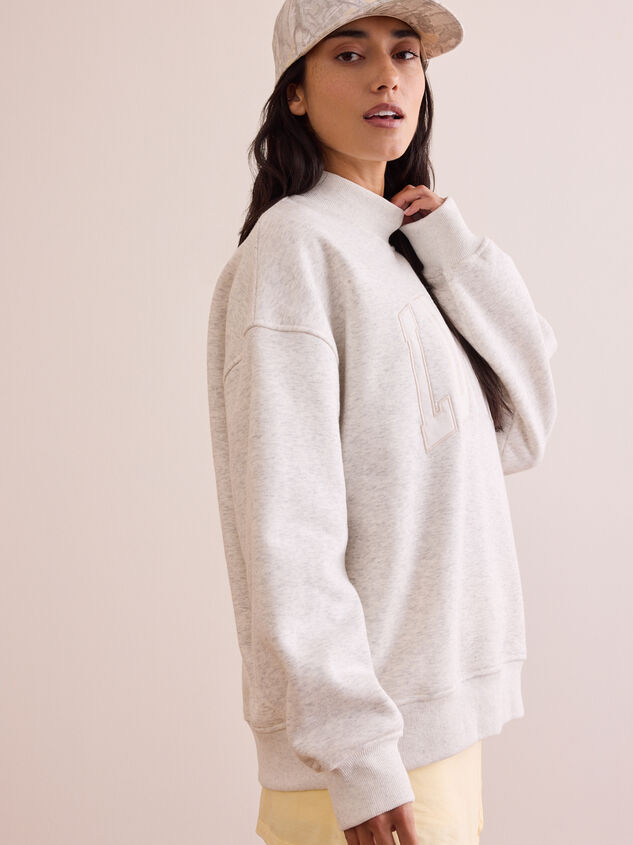 Lucky Mockneck Pullover Detail 3 - TULLABEE