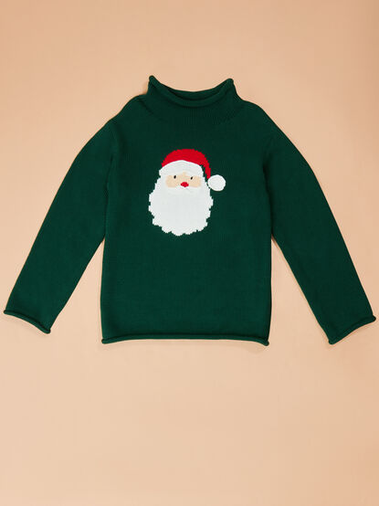 Santa Rollneck Sweater by Mudpie - TULLABEE