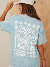 Take It Easy Oversized Tee - TULLABEE