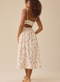 Bayley Floral Midi Dress Detail 5 - TULLABEE