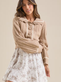 Emery Flutter Sleeve Mini Dress Detail 3 - TULLABEE