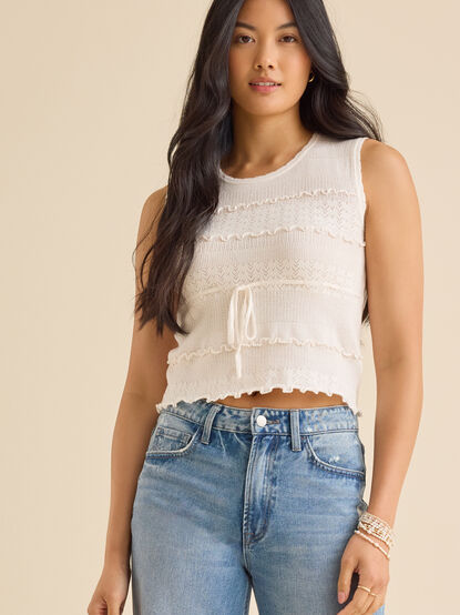 Scottie Pointelle Vest - TULLABEE