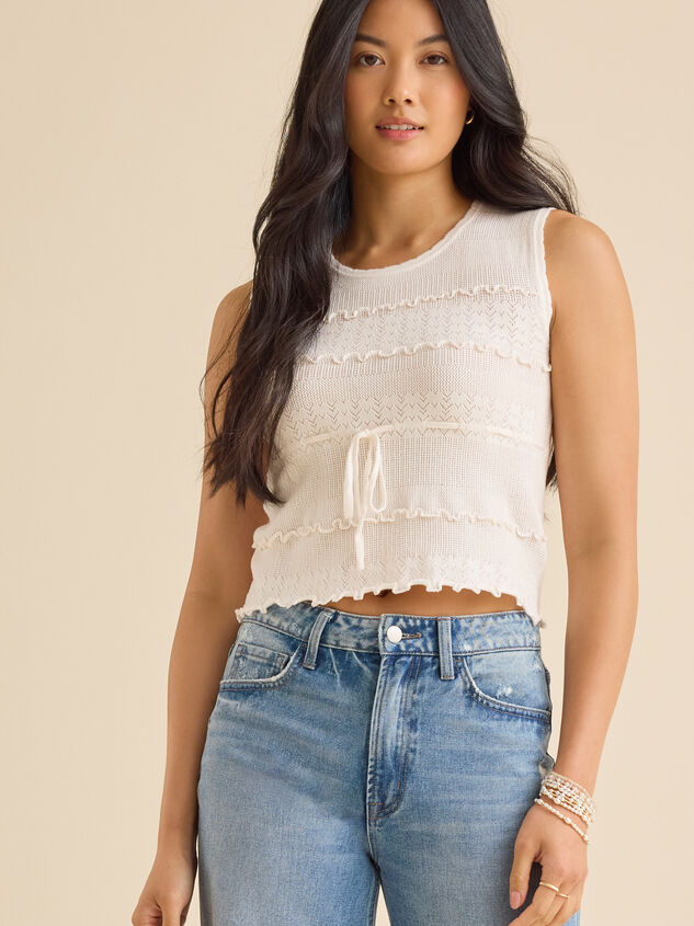 Scottie Pointelle Vest - TULLABEE