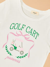 Golf Princess T-shirt Detail 2 - TULLABEE