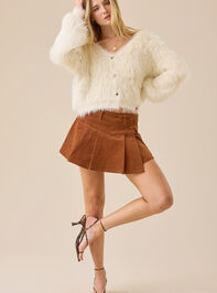 Tia Fuzzy Cardigan Detail 2 - TULLABEE