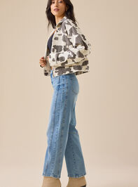 Millie Cow Print Jacket Detail 3 - TULLABEE