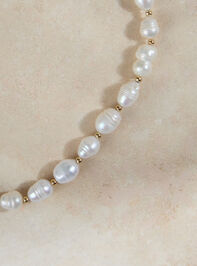 Rory Pearl Gold Bead Choker Detail 2 - TULLABEE