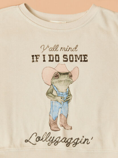 Lollygaggin' Graphic Sweatshirt - TULLABEE