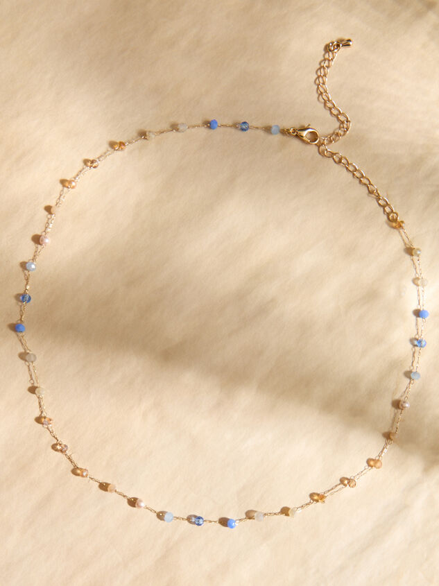 Dainty Chain Beaded Choker Necklace - TULLABEE