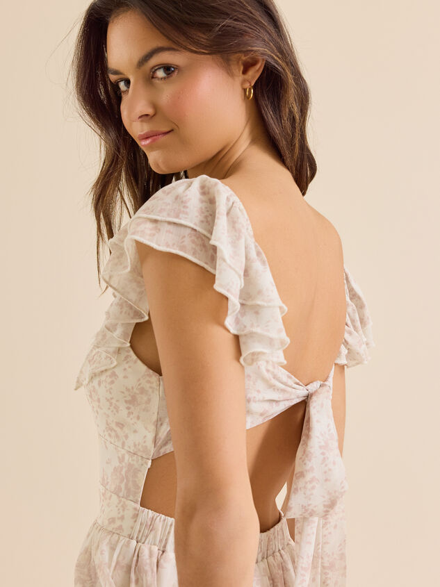 Raelyn Floral Maxi Dress Detail 2 - TULLABEE