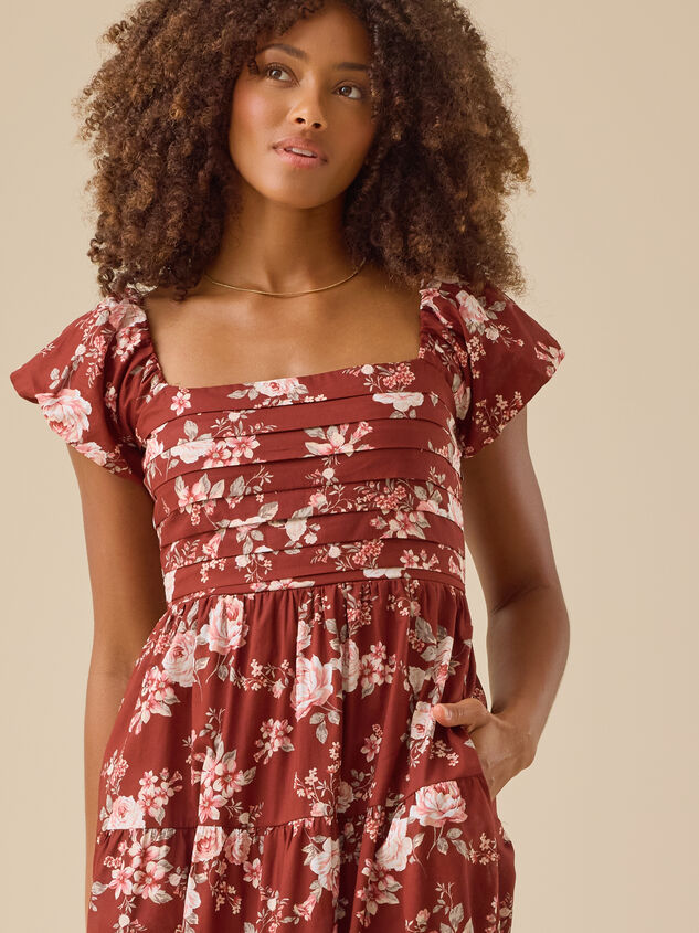 Solanda Floral Maxi Dress Detail 3 - TULLABEE