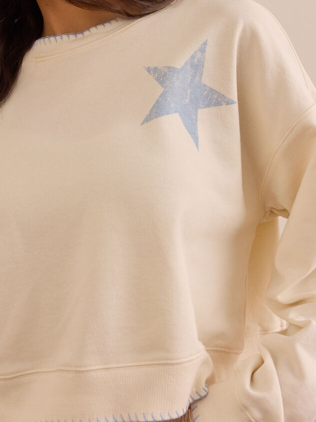 Reach For The Stars Pullover Detail 2 - TULLABEE