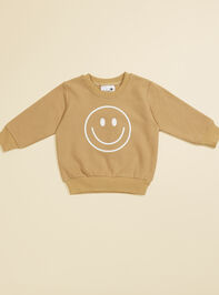 Smiley Terry Toddler Sweatshirt - TULLABEE