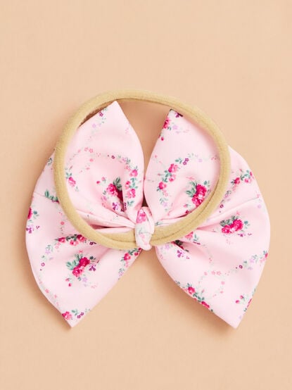 Rose Garden Big Bow Headband - TULLABEE