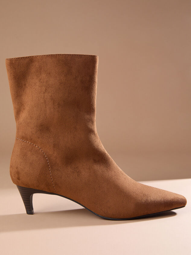 Esther Suede Booties Detail 2 - TULLABEE