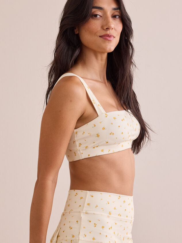Raise The Bar Floral Sports Bra Detail 3 - TULLABEE