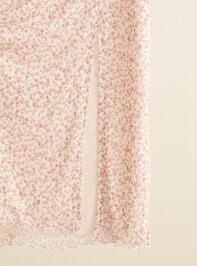 Haley Floral Midi Skirt Detail 4 - TULLABEE