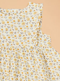 Sunshine Rose Ruffle Tank Set Detail 3 - TULLABEE
