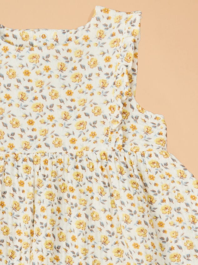 Sunshine Rose Ruffle Tank Set Detail 3 - TULLABEE