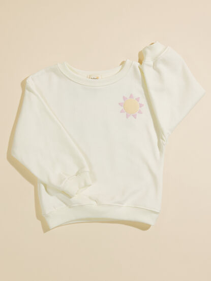 Here Comes The Sun Toddler Sweatshirt - TULLABEE