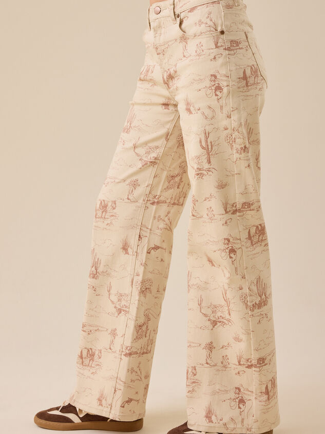 Sarah High Rise Western Straight Leg Pants Detail 4 - TULLABEE