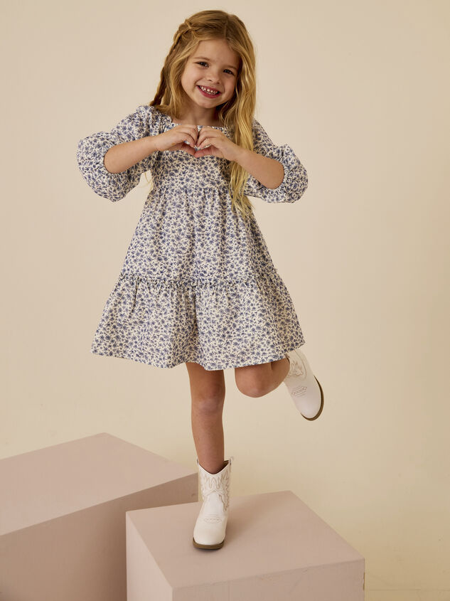 Nora Floral Toddler Dress - TULLABEE