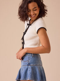 Lex Tie Front Top Detail 4 - TULLABEE