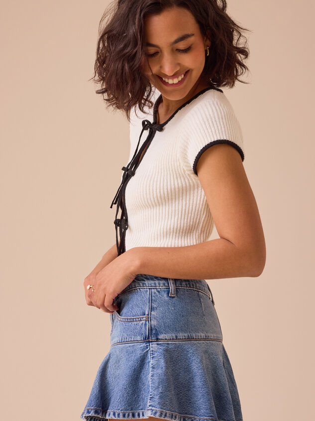 Lex Tie Front Top Detail 4 - TULLABEE