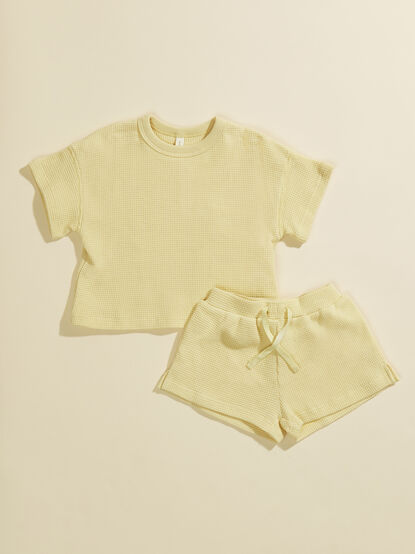 Charlie Baby Tee and Shorts Set by Quincy Mae - TULLABEE