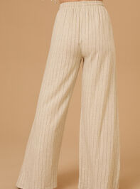 Hollis Striped Linen Pants Detail 4 - TULLABEE