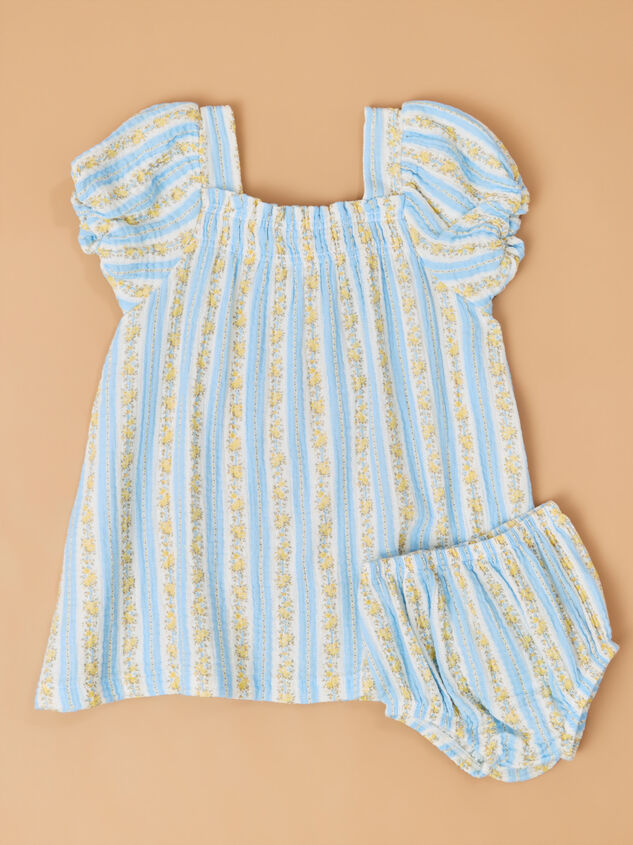 Winnie Mae Stripe Dress & Bloomer Set - TULLABEE