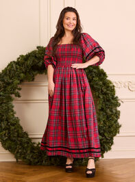 Marley Plaid Mama Dress Detail 6 - TULLABEE