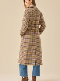 Katrina Plaid Overcoat Detail 6 - TULLABEE