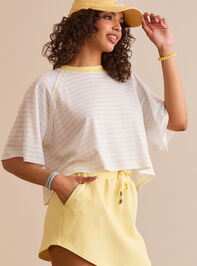 Reset Striped Boxy Tee Detail 3 - TULLABEE