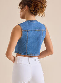 Odelia Denim Vest Detail 7 - TULLABEE