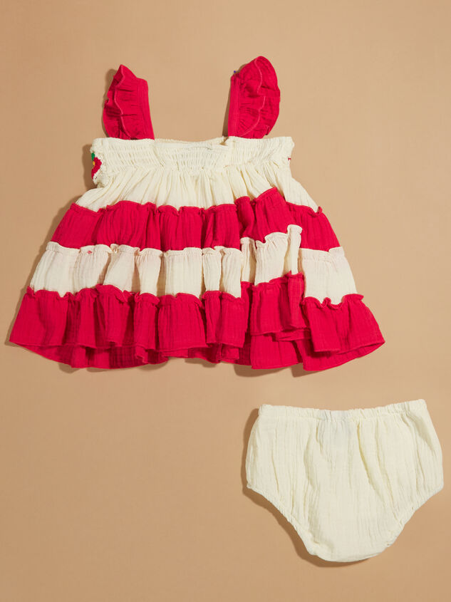 Strawberry Crochet Tank and Bloomer Set Detail 3 - TULLABEE
