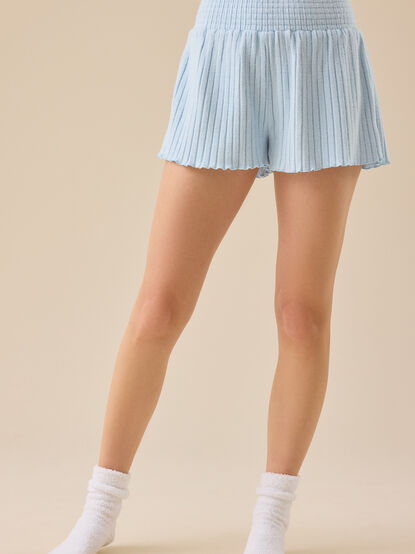Jodi Ribbed Sleep Shorts - TULLABEE