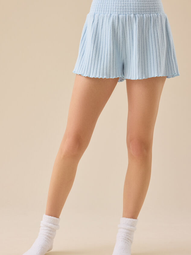 Jodi Ribbed Sleep Shorts Detail 2 - TULLABEE
