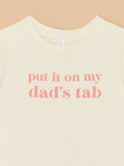 Put it on Dads Tab Tee Shirt - TULLABEE