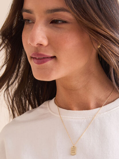 Pray Wait Trust Necklace - TULLABEE