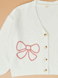 Bailey Bow Stitch Mama Cardigan Detail 3 - TULLABEE