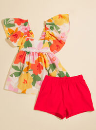 Madeline Floral Tank and Shorts Set Detail 2 - TULLABEE