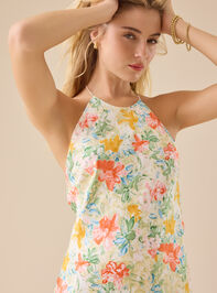 Baye Floral Halter Maxi Dress Detail 4 - TULLABEE