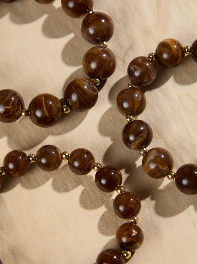 Beaded Resin Stretch Bracelet Set Detail 2 - TULLABEE