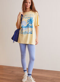 Honolulu Oversized Graphic Tee Detail 3 - TULLABEE