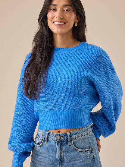 Haille Cropped Sweater - TULLABEE