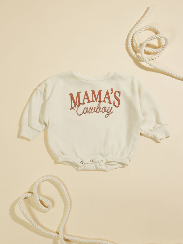 Mama's Cowboy Romper Detail 2 - TULLABEE