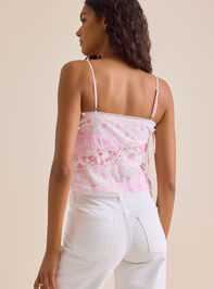 Mattie Floral Tie Tank Detail 5 - TULLABEE