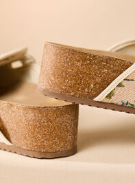 Lorenna Floral Tapestry Platform Clogs Detail 4 - TULLABEE