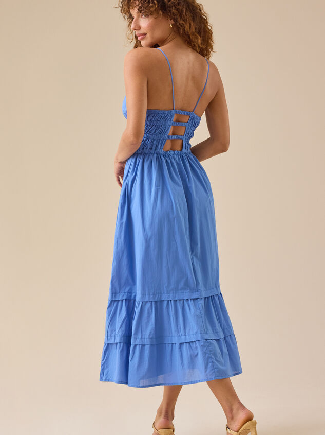 Brooke Tiered Midi Dress Detail 5 - TULLABEE